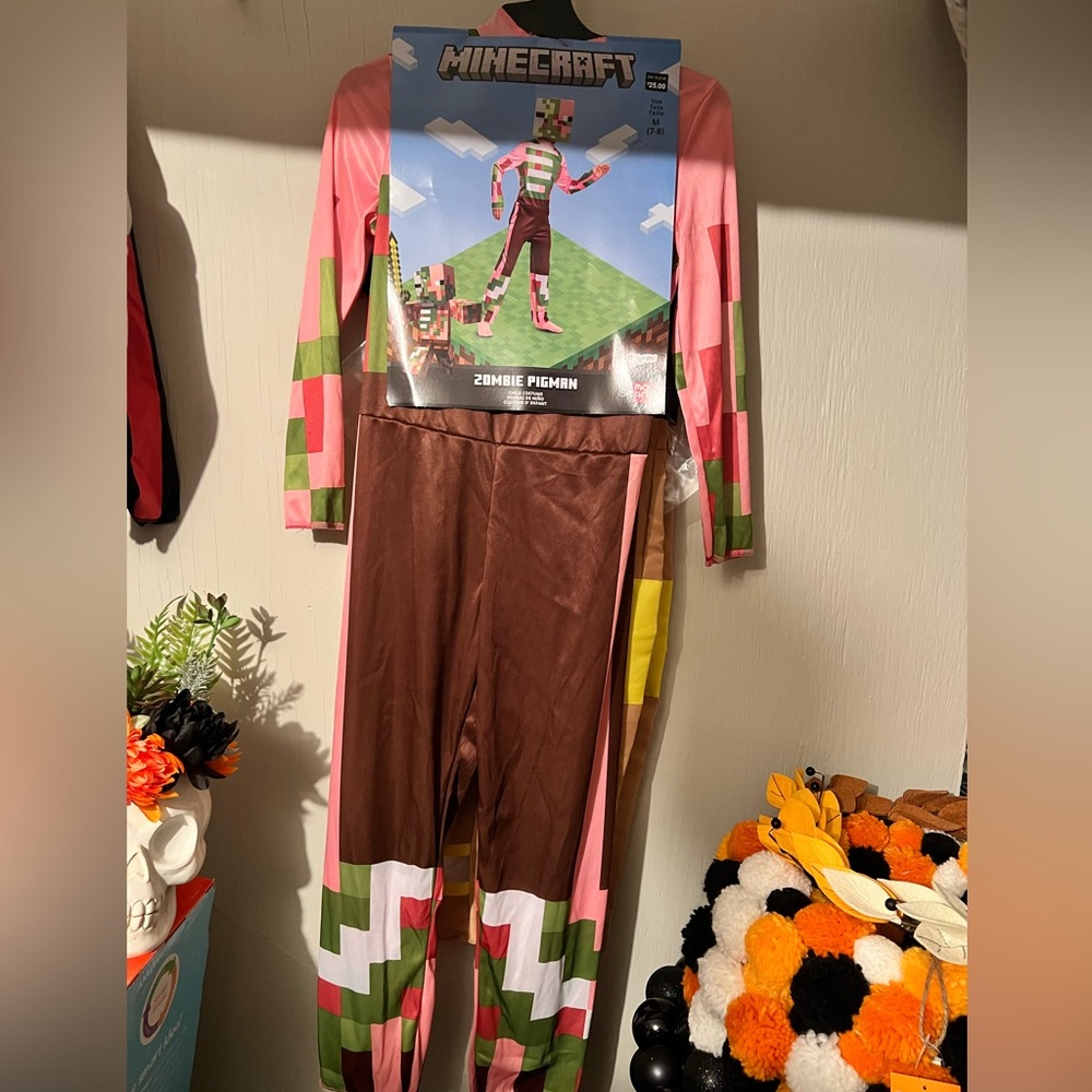 Minecraft zombie pig man kid’s Halloween costume